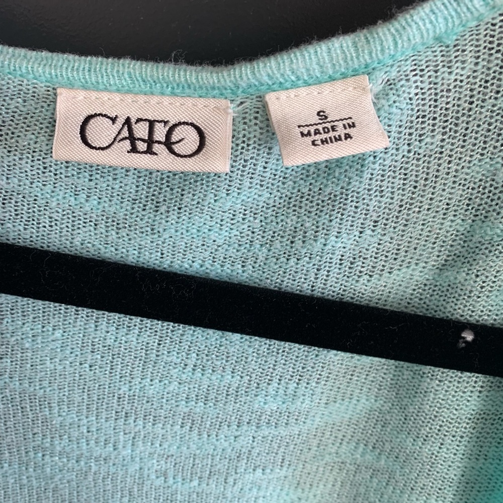 Mint knit Kimono